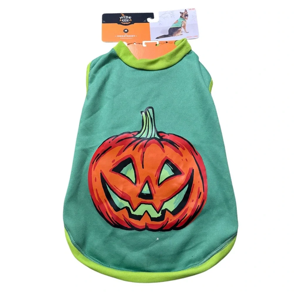 Hyde and Eek! Boutique‎ Medium Dog Halloween Pumpkin Sweatshirt Costume NEW